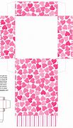 Image result for Heart Favor Box Template