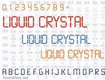 Image result for Liquid Crystal Font