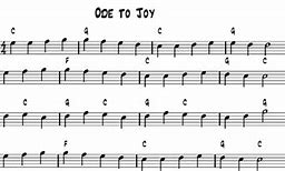 Image result for Ode to Joy Notes Recorder Sheet Music
