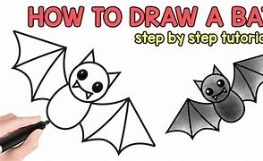 Image result for Easy Way to Draw a Bat