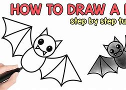 Image result for Easy Bat Cartoon Drawing