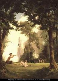 Image result for Pan Playing Painting