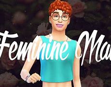 Image result for Sims 4 Feminine Male CC