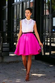 Image result for Pink Crop Top Skirt Outfit