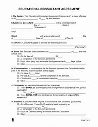 Image result for Education Contract Template