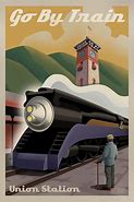 Image result for Train Coming to Station Poster