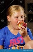 Image result for Girl Eating Apple