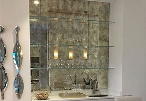 Image result for Antique Mirror Glass Wall Tiles