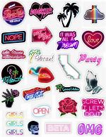 Image result for Stickers for Phone Pink PNG