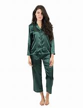 Image result for Dark Green and Whitepalid Pajamas