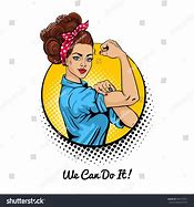 Image result for We Can Do It Girl Cartoon