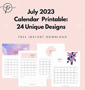 Image result for July Calendar Design