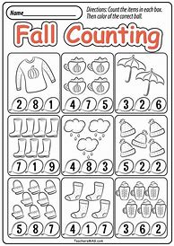 Image result for Free Printable Fall Math Worksheets