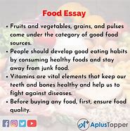 Image result for Paragraph About Healthy Food