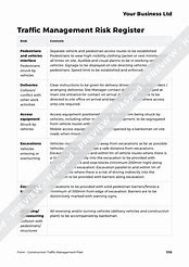 Image result for Construction Traffic Management Plan Template