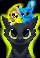 Image result for Kawaii Pikachu Stitch Toothless