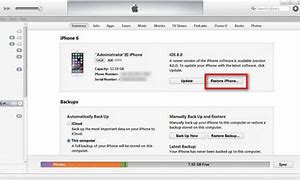 Image result for Factory Reset iPhone with iTunes
