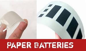 Image result for Paper Batteries