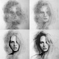 My Charcoal Portrait process and tools : r/Art