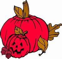 Image result for Red Pumpkin Clip Art