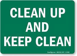 Image result for Office Kitchen Clean Up Signs