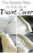 Image result for How to Put Duvet Cover On Comforter