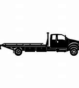 Image result for Black Flatbed Tow Truck Clip Art