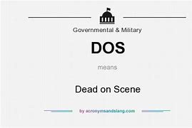 Image result for What Does Dos Stand For