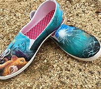 Image result for Hand Painted Shoes Beach