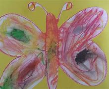 Image result for Oil Pastel Butterfly Craft