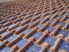 Image result for Solar Panel Clay Roof Tiles