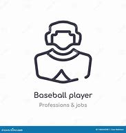 Image result for Baseball Player Outline