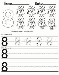 Image result for Number 8 Worksheet Activity for Kindergarten