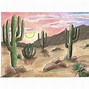 Image result for Arizona Desert Scene Drawing