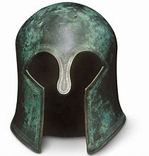 Image result for Ancient Greek Soldier Helmet
