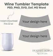 Image result for Wine Tumbler Sublimation Design Size