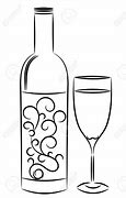 Image result for Wine Glass Drawing Black and White