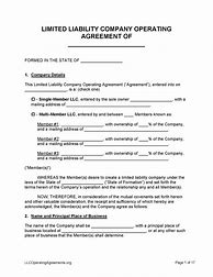 Image result for LLC Operating Agreement