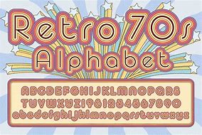 Image result for Retro 70s Font Alphabet