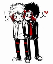 Image result for Emo Couple Cartoon