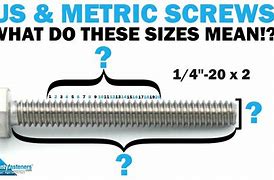 Image result for Inch Screw Sizes