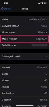Image result for How to Check iPhone Model Number