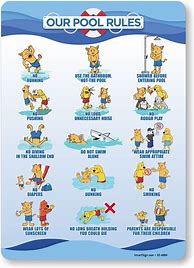 Image result for Pool Rules Sign PNG