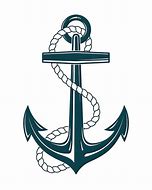 Image result for Anchor with Rope Design