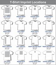 Image result for T-Shirt Printing Size