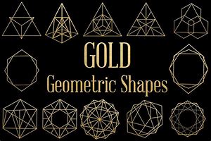 Image result for Gold Geometric Shapes Free