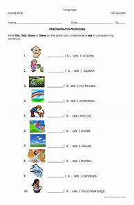 Image result for Free Printable Pronoun Worksheets