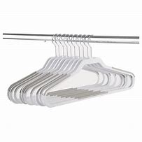 Image result for White Plastic Hangers Thin