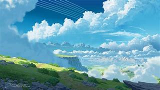 Image result for Black and White Anime Sky