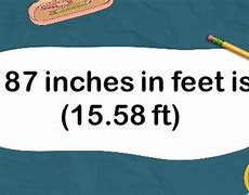 Image result for 187 Inches to Feet